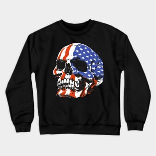 American skull patriotic Crewneck Sweatshirt